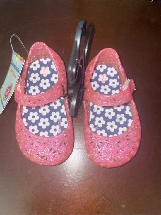 Garanimals Pink Glitter Mary Jane Jelly Shoes