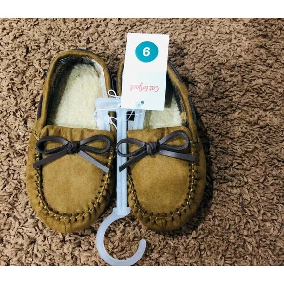 Cat & Jack Baby Toddler Casual Shoes‎ Slip On Chestnut Size 9