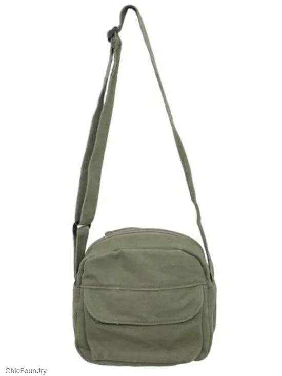 Mini Canvas Crossbody Bag Phone Purse Small Travel Shoulder Bag