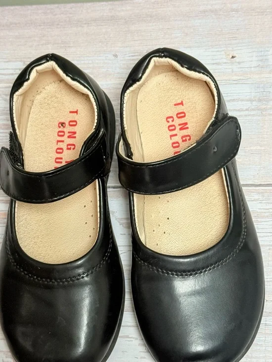 Tong Colour Girls' Black Mary Jane Dress Shoes