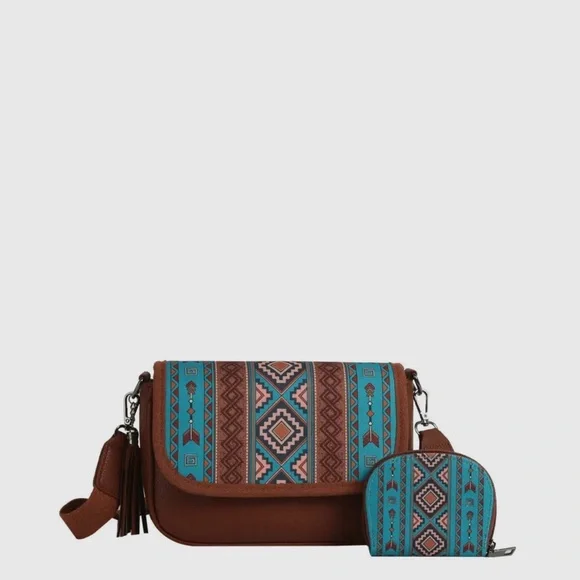 Aztec Crossbody‎ and Coin Set