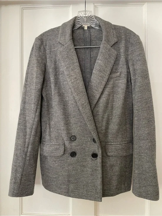 J. Crew Heather Gray Knit Jacket size 0