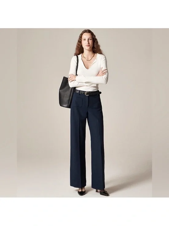 NWOT J. Crew | Carolina pant in four-season stretch | Navy | Size 6 (hemmed)