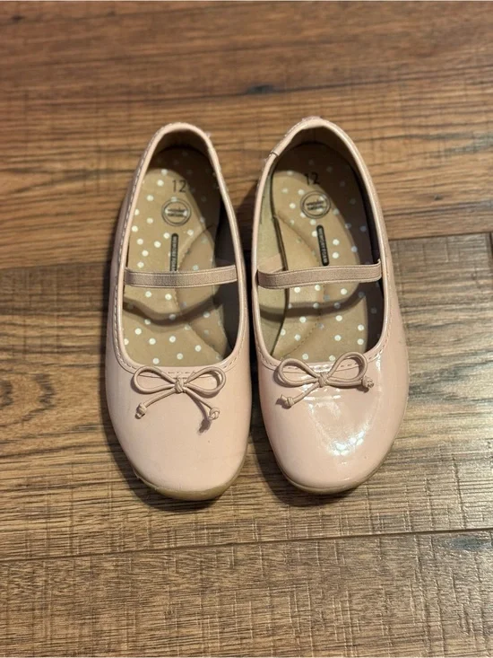 wonder nation Pink Patent Mary Jane Flats with Bow