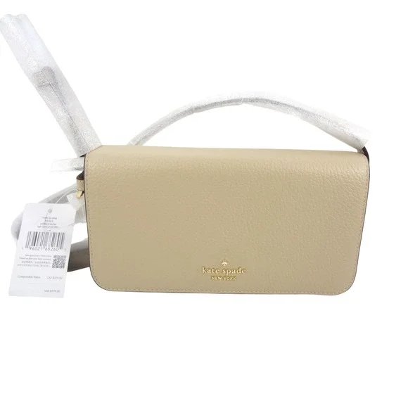 Kate Spade New York‎ Juliette Light Sand Pebbled Leather Crossbody KM565