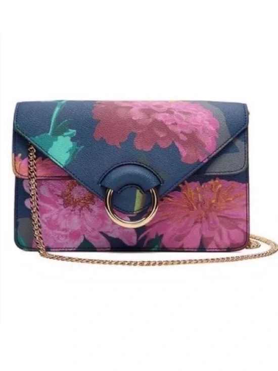 Banana Republic Classic Faux Leather Floral Daisy Crossbody Bag, NWT