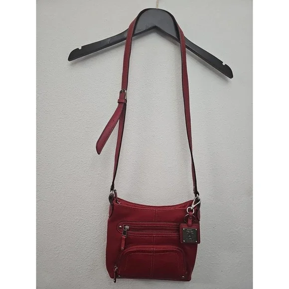 Tignanello‎ Leather Crossbody Dark Red
