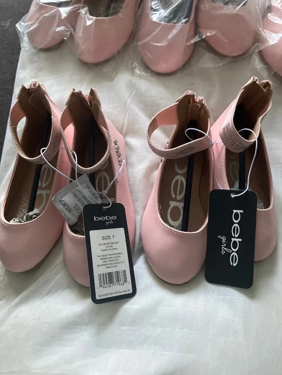 Bebe brand pink little girls shoes