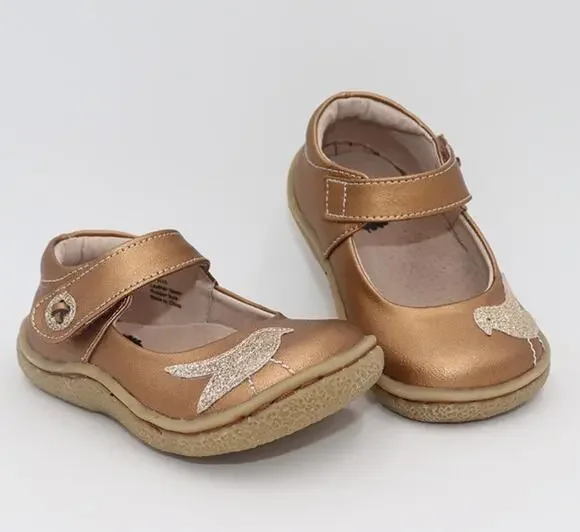 Livie & Luca Pio Pio Mary Jane Baby Toddler 6 Bird Rose Gold Copper Sneaker Shoe