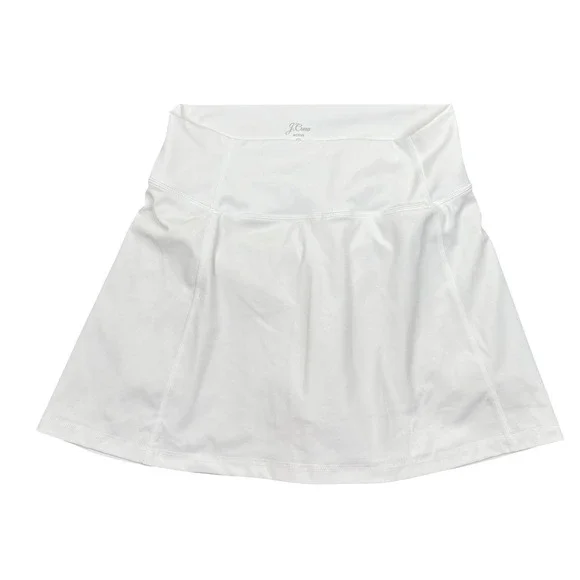 J. Crew Active White Skirt w/ Shorts Under Skort Small Tennis Golf Sports