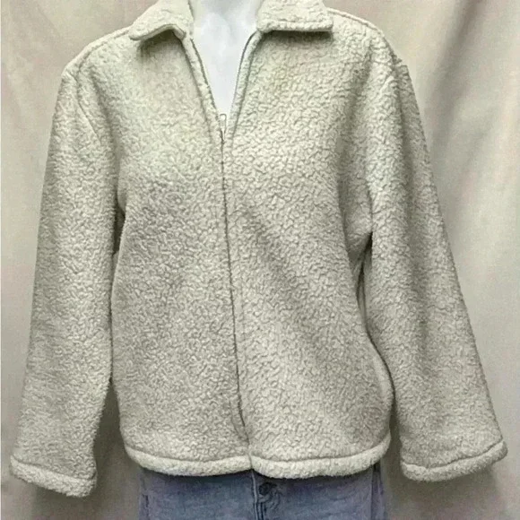 J. Crew Vintage Fleece Sherpa Jacket Size Medium