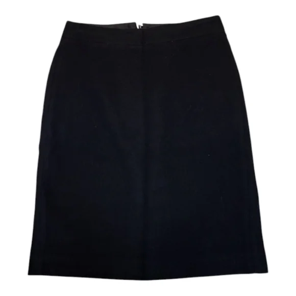 J. Crew Mercantile Classic Black Wool Blend Knee-Length Pencil Skirt - Size 00