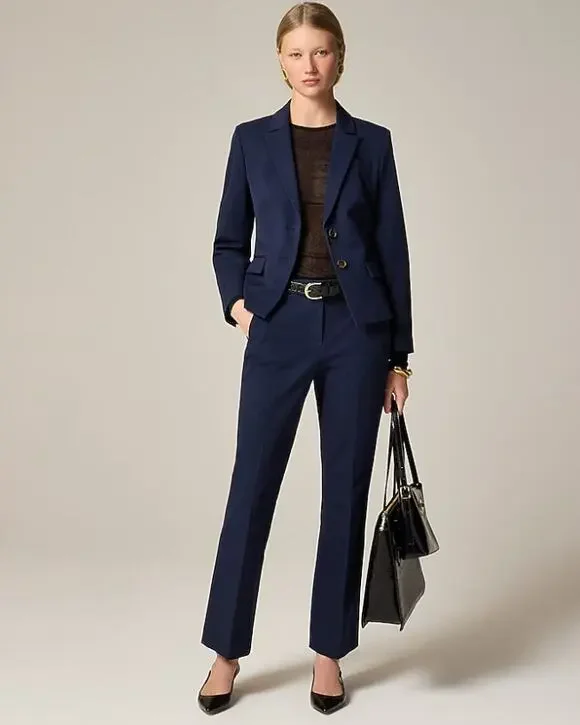 J Crew Crop Fit Blazer 2 Navy Blue NWT Jacket CI624 J.Crew Stretch Academia Prep