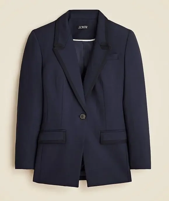 J Crew Vivienne Blazer 00 00P P00 Navy Blue NWT Merino Wool Jacket CI620 J.Crew