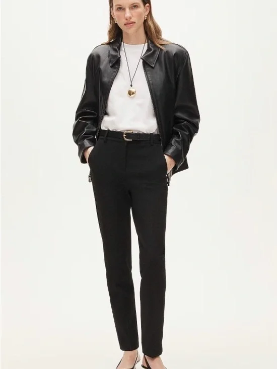 J. Crew Navy Cameron Straight-Leg Tailored Pants