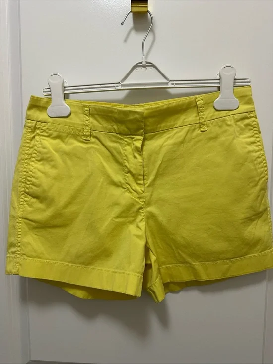 J. Crew Bright Yellow Cotton Chino Shorts