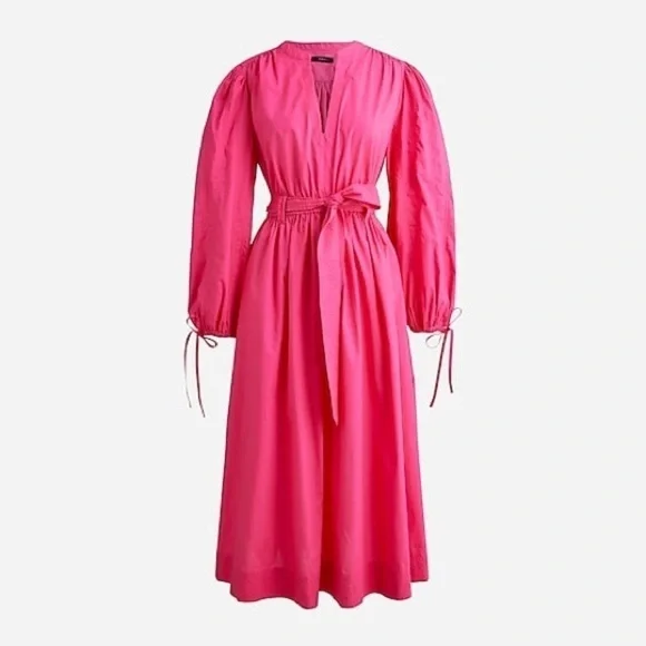 J Crew Tie-waist V-neck dress Item BK978