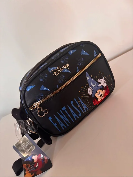 Disney Fantasia Sorcerer Mickey Crossbody Bag - Black, Blue & Gold