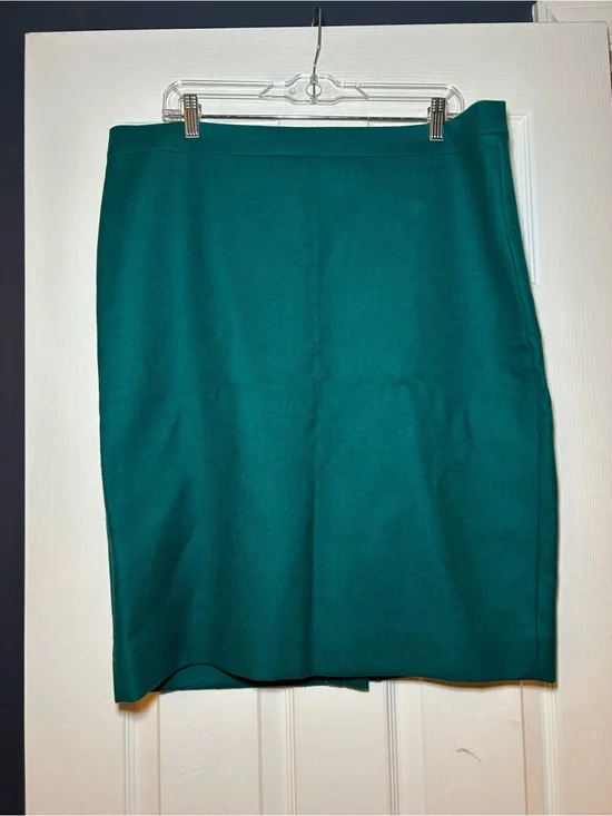 J.Crew No 2 Pencil Classic Teal Pencil Skirt - Women