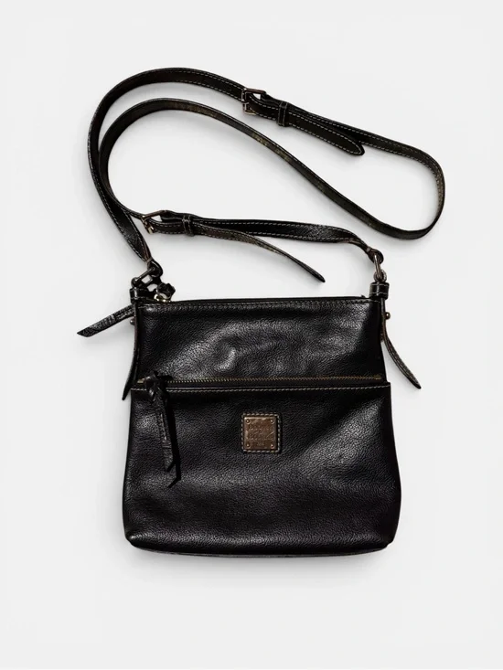 Dooney & Bourke Black Pebbled Leather Crossbody Bag