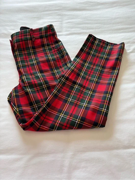 NWOT! J.Crew Cameron Tartan Plaid Wool Pant