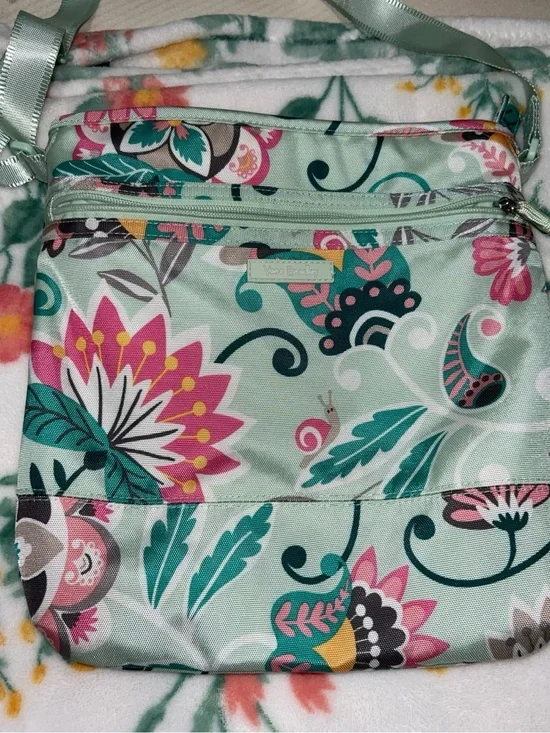 Vera Bradley Mint Floral Crossbody Bag