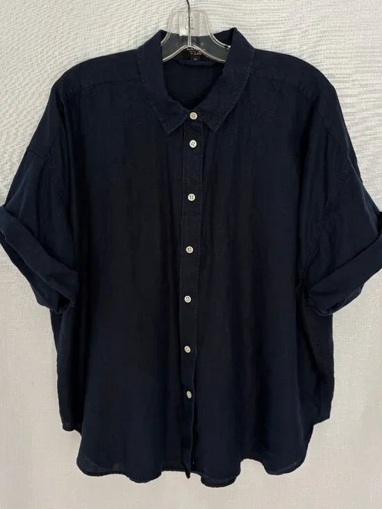 BAIRD MCNUTT FOR J CREW Irish Linen Short Sleeve Shirt