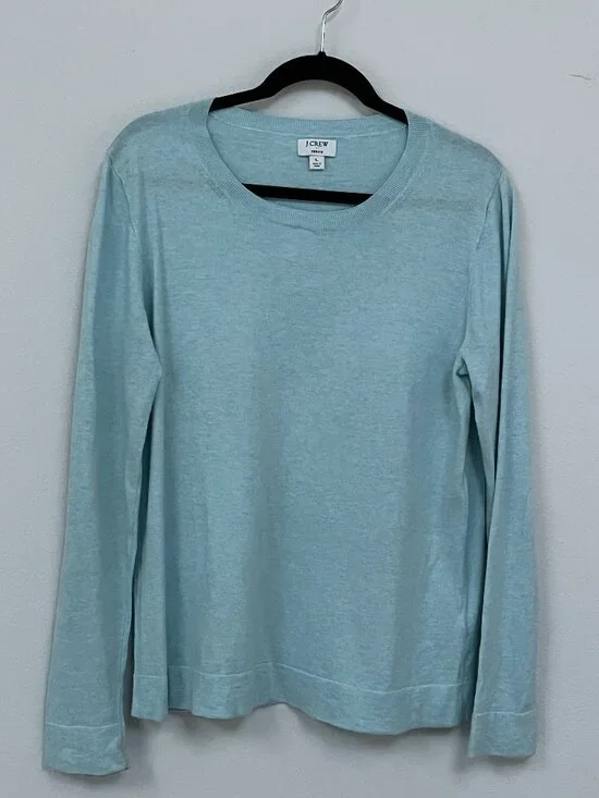 J. Crew Teddie Sweater Light Blue. Size L