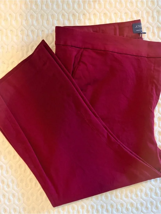 J. Crew Burgundy Ankle Pants