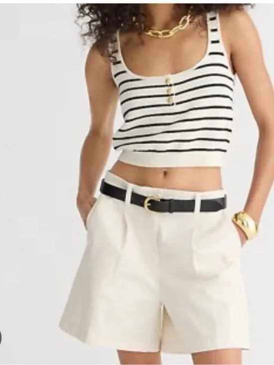 J Crew Pleated Capeside Chino Short Women’s 10