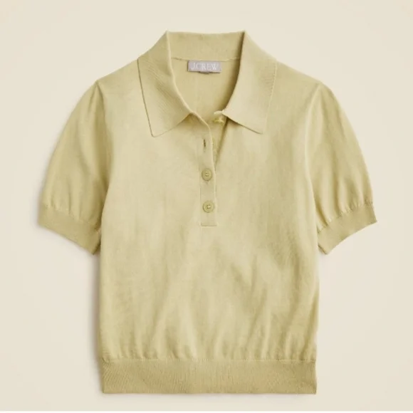 J. Crew New Belmont Khaki Polo Sweater Short Sleeve Size 3XL