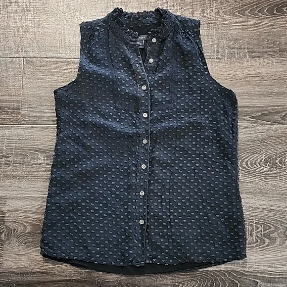🦇 J. Crew Swiss Dot Chiffon Blouse 🦇