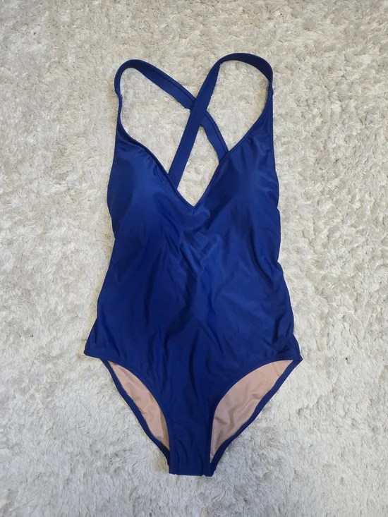 J. Crew V-Neck One-Piece Swimsuit