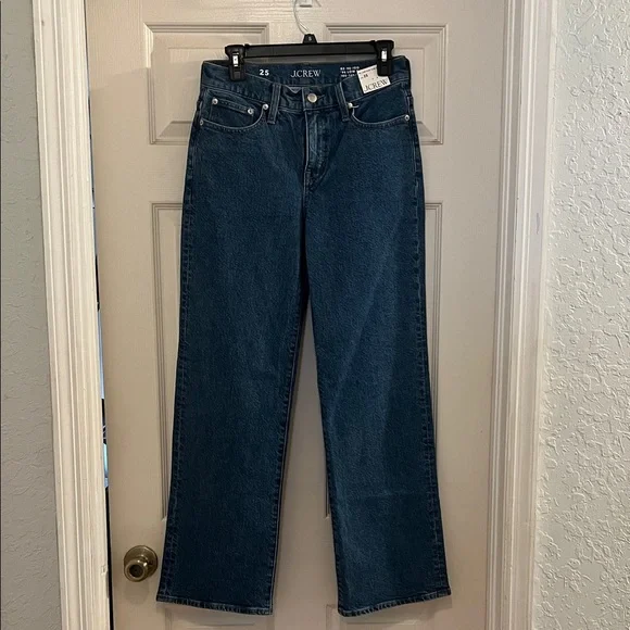 NWT J. Crew 96’ Low Rise Slim Wide Straight-Leg Jeans, size 25