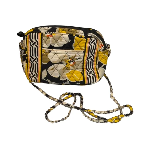 Vera Bradley Mini Chain Crossbody Purse Bag Dogwood Pattern