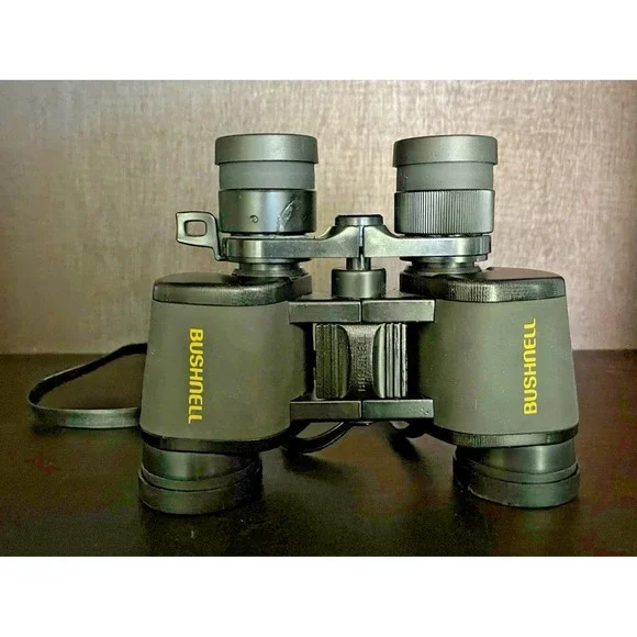 Bushnell Powerview 7–15x35 Zoom‎ Binoculars (Model 13-7016) w/Carry Strap & Case