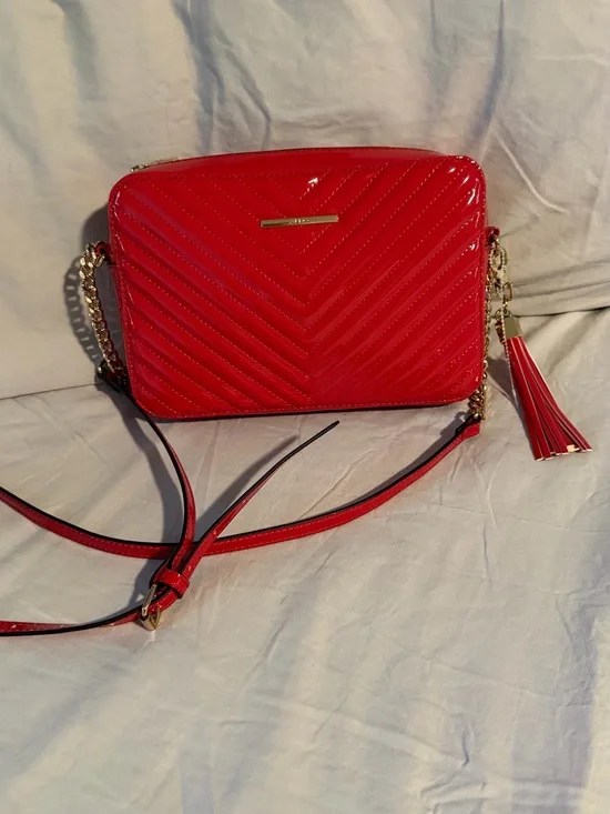 New Red  Aldo’s patent leather Crossbody Bag