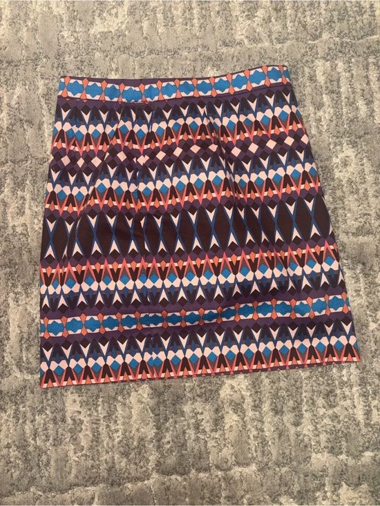 J. Crew Geometric Print Pencil Skirt