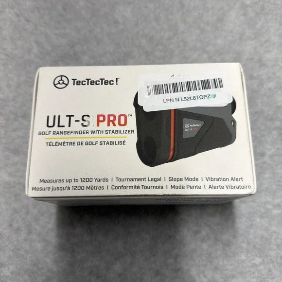 TecTecTec ULT-S Pro with Stabilization Golf Rangefinder with TOLED Display