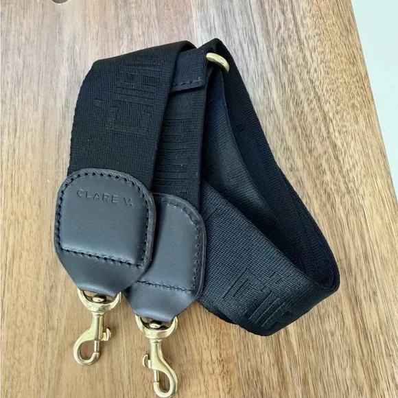 Clare V Black ciao Strap adjustable NWT