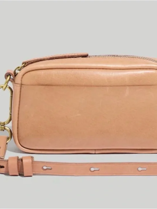 Madewell The Leather Carabiner Mini Crossbody Ba