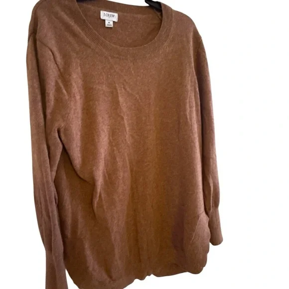 J. Crew Women's Tan Crew Neck Sweater