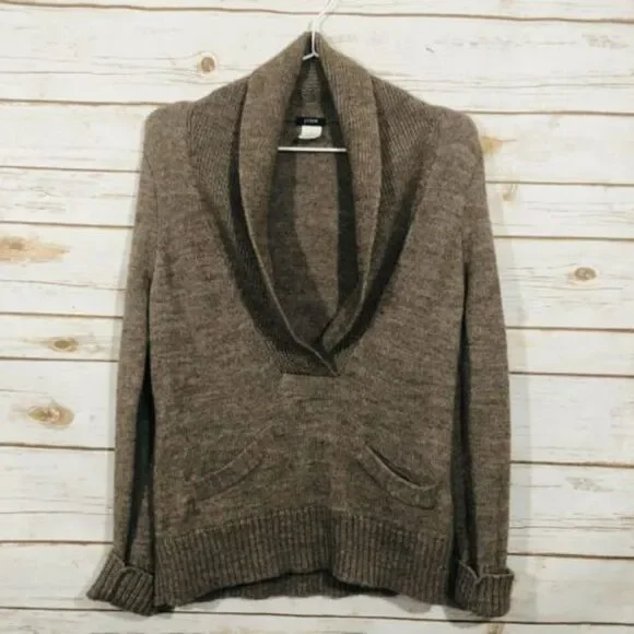 J.Crew wool Blend women's long sleeve sweater Size M.