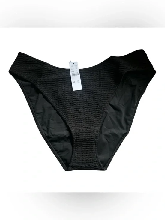 J. Crew sunny crochet bikini bottom black L