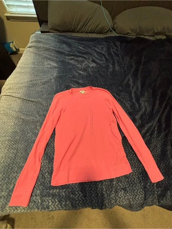 J. Crew Teddie Pink Long Sleeve Tee