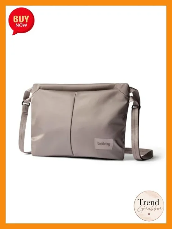 Slimline Crossbody Travel Pouch with Expansion Base