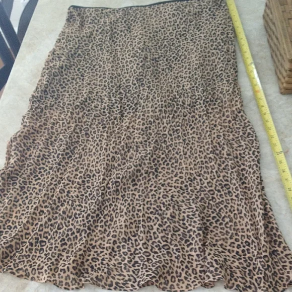 J. Crew Animal Print Maxi Skirt