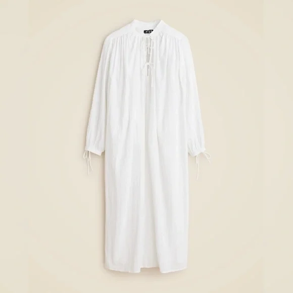 J crew white Airy gauze tunic dress