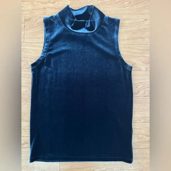 J Crew Velvet Sleeveless Top