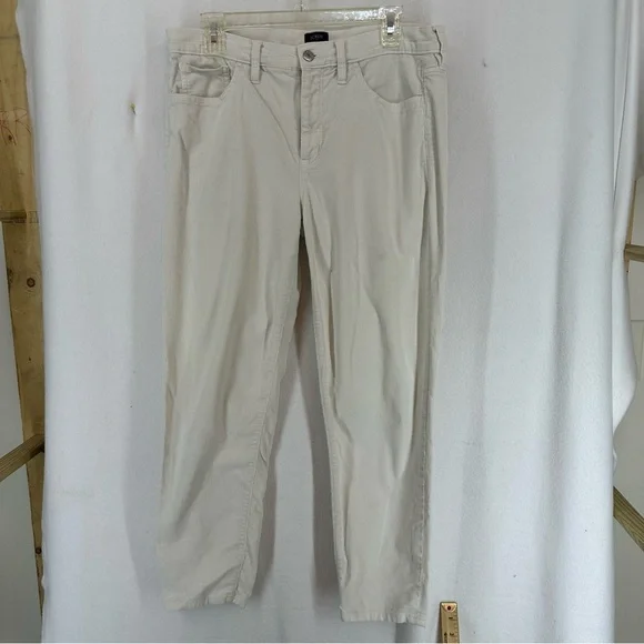 J.Crew Corduroy Straight Pants‎ Womens 31 White